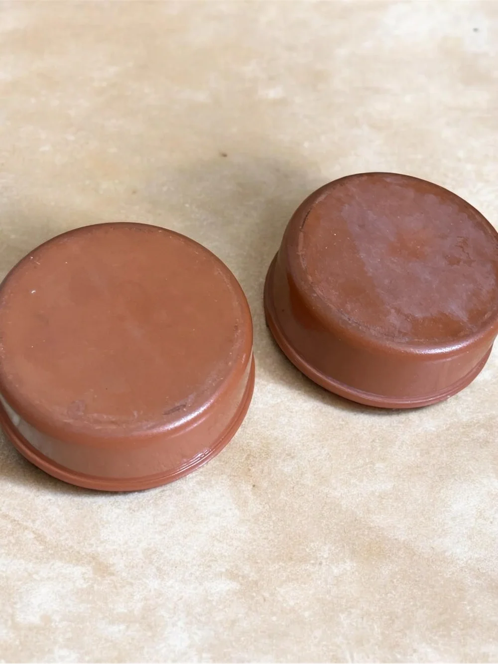 Terracotta Ceramic Pet Bowls Ramekins - Set of 2